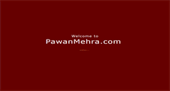Desktop Screenshot of pawanmehra.com
